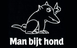 Man bijt hond fragmenten